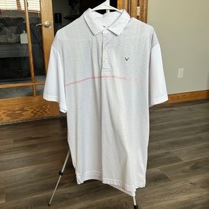 White Callaway Golf Polo Large
